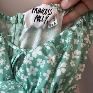 Princess Polly Romper Green Floral